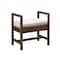 James Martin Vanities Addison 24.5in Upholster Bench, Mid-Century Acacia E444-BNCH-MCA - alternate 2